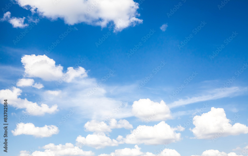 Fototapeta premium blue sky with cloud closeup