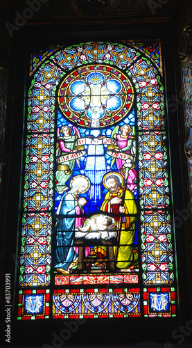 Vitral de la basílica de la Abadía de Montserrat, Barcelona