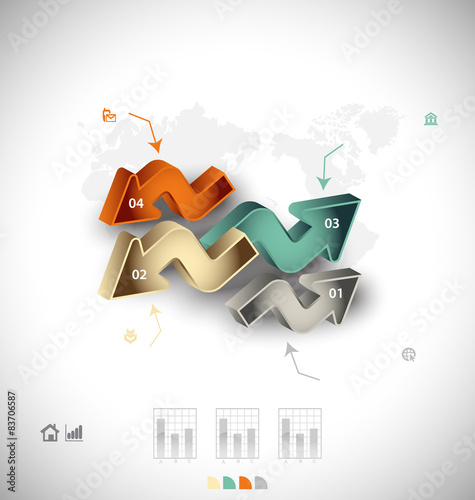 Business infographic template