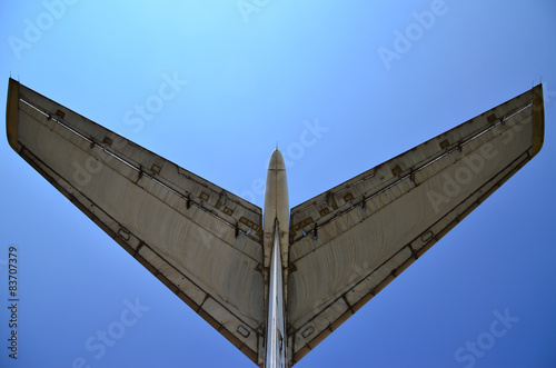 Obraz na płótnie The tail of the old plane w salonie
