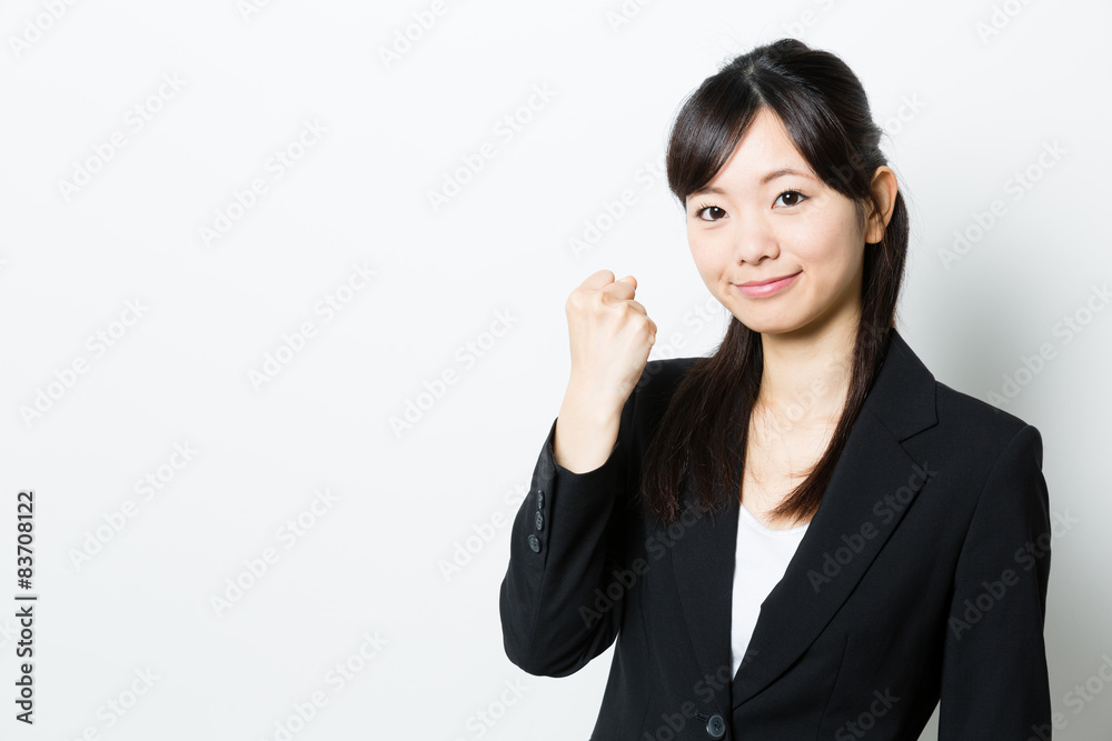 portrait of asian businesswoman on white background portrait of asian businesswoman on white background