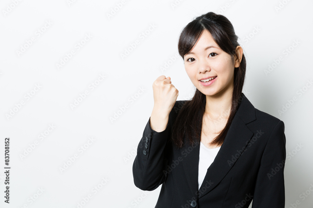 portrait of asian businesswoman on white background portrait of asian businesswoman on white background