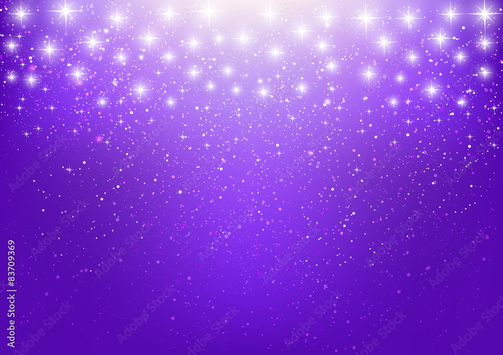 Shiny stars on purple background Shiny stars on purple background