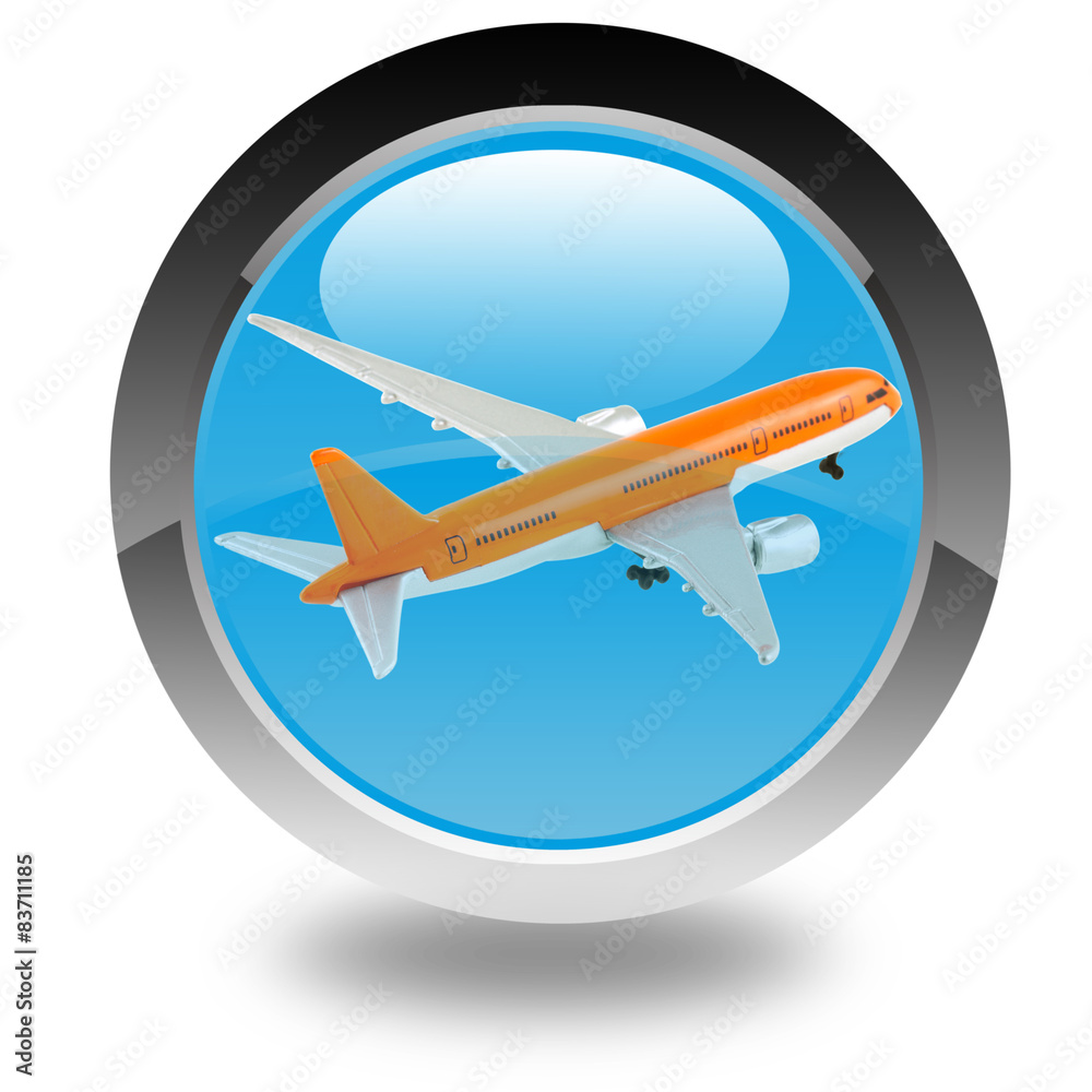 avion sur bouton avion sur bouton