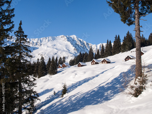 Snowy mountain chalet in wood © Mor65_Mauro Piccardi