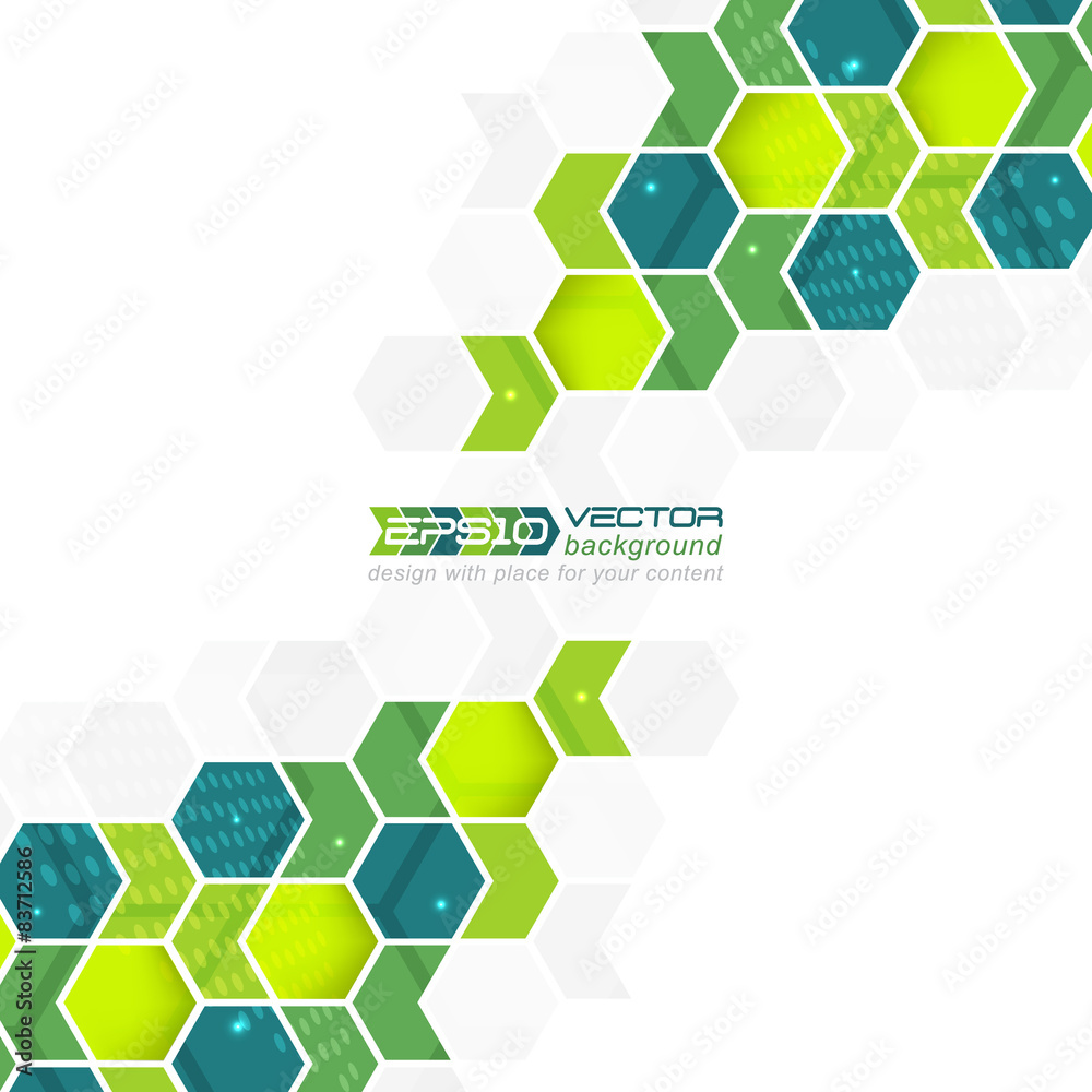Abstract background, pattern with arrows and hexagons Abstract background, pattern with arrows and hexagons