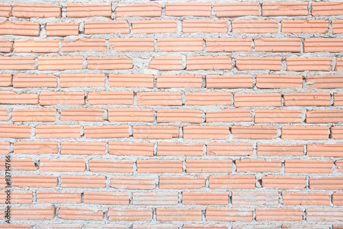 construct red brick wall