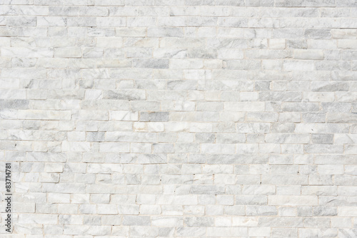 White grunge brick wall background