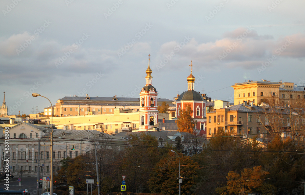 View of the Church in the city of Moscow