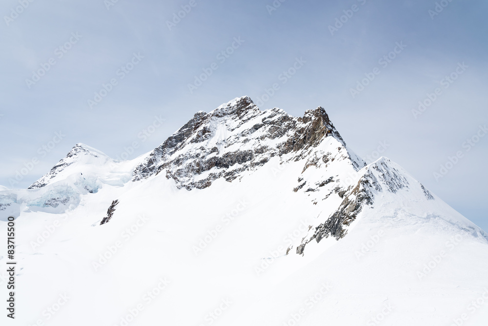 Jungfrau Alpine Alps mountain landscape at Jungfraujoch, Top of