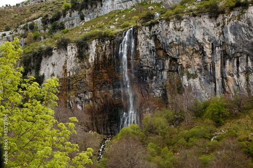 Asón waterfall in Cantabria