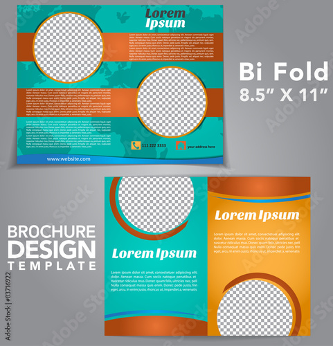 Bi Fold Brochure Vector Design