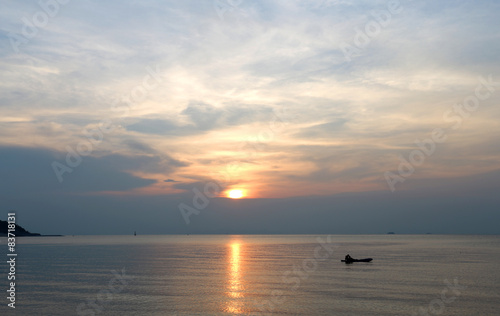 sunset over the sea © kostin77