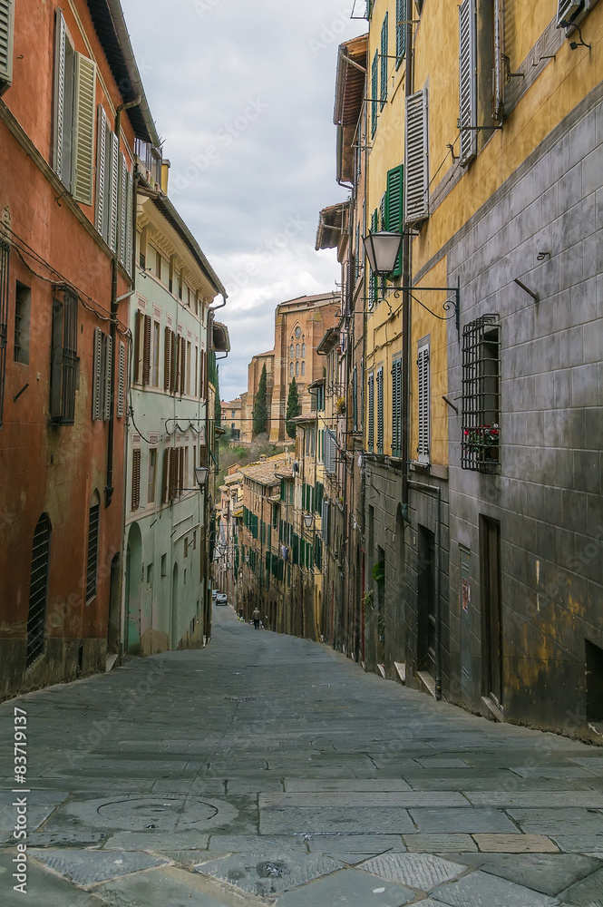 street in Siena, Italy