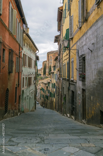 street in Siena  Italy