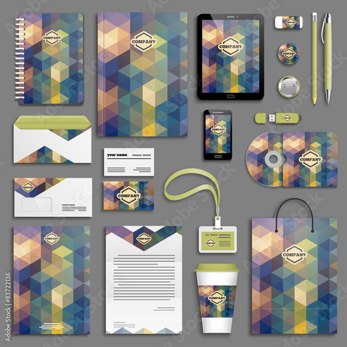Corporate identity template set
