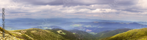 panorama beautiful mountain landscape
