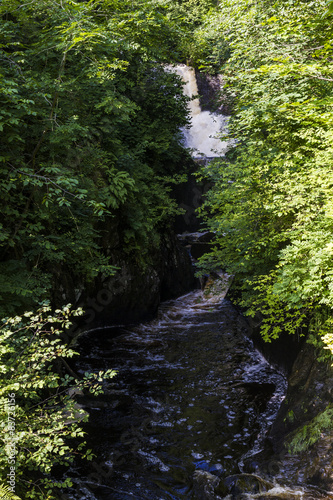 Pecca Twin Waterfalls, Yorkshire Dales, England.