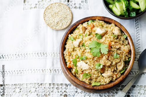 quinoa pilaf with chicken and vegetables