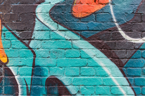 Graffiti wall close up / macro photo
