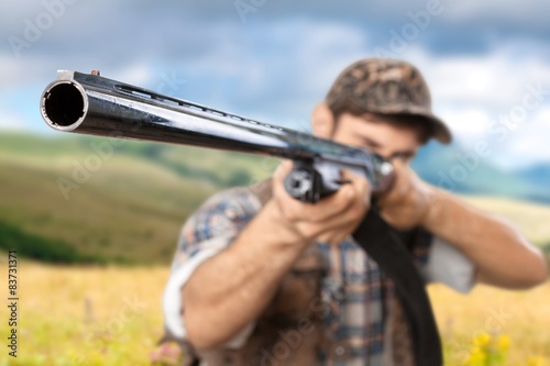 Hunter, Hunting, Rifle.