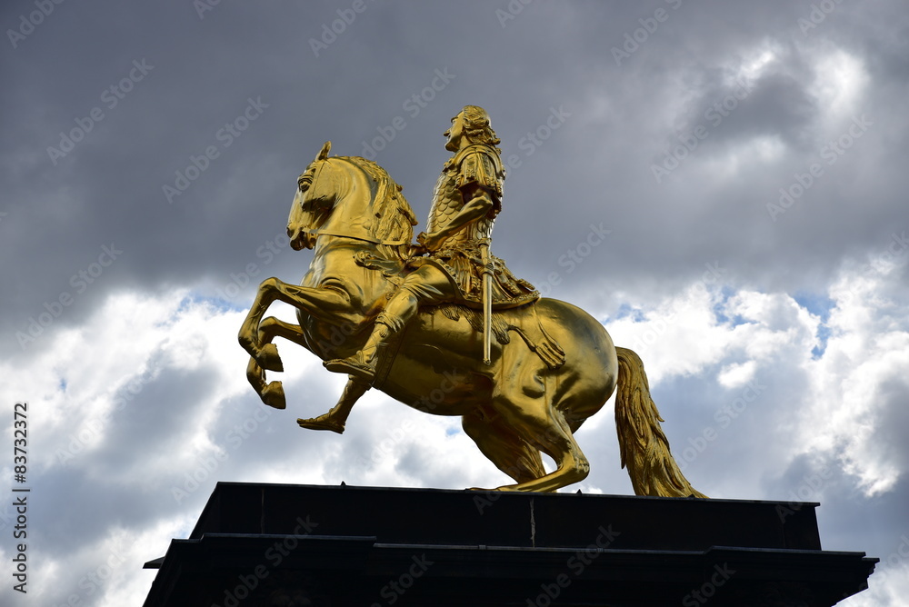 Obraz premium Goldener Reiter