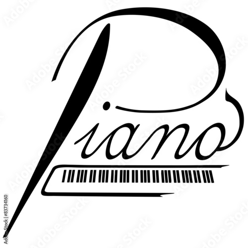 Piano als Logotype