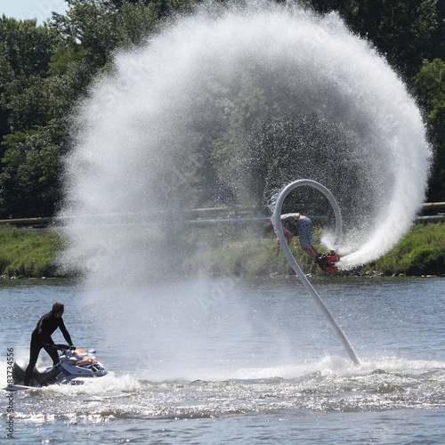 Flyboarding - jump.