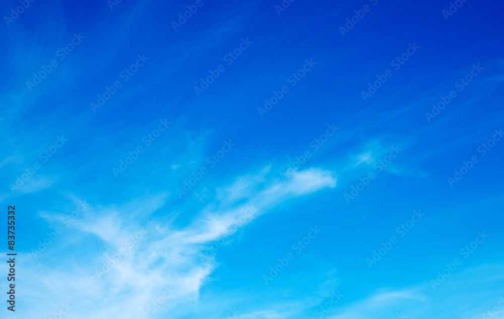 Obraz premium White clouds in blue sky.