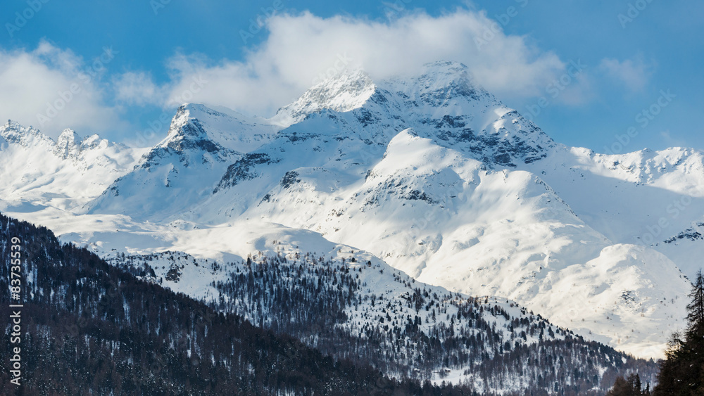 Hochgebirge im Graubünden, Schweiz