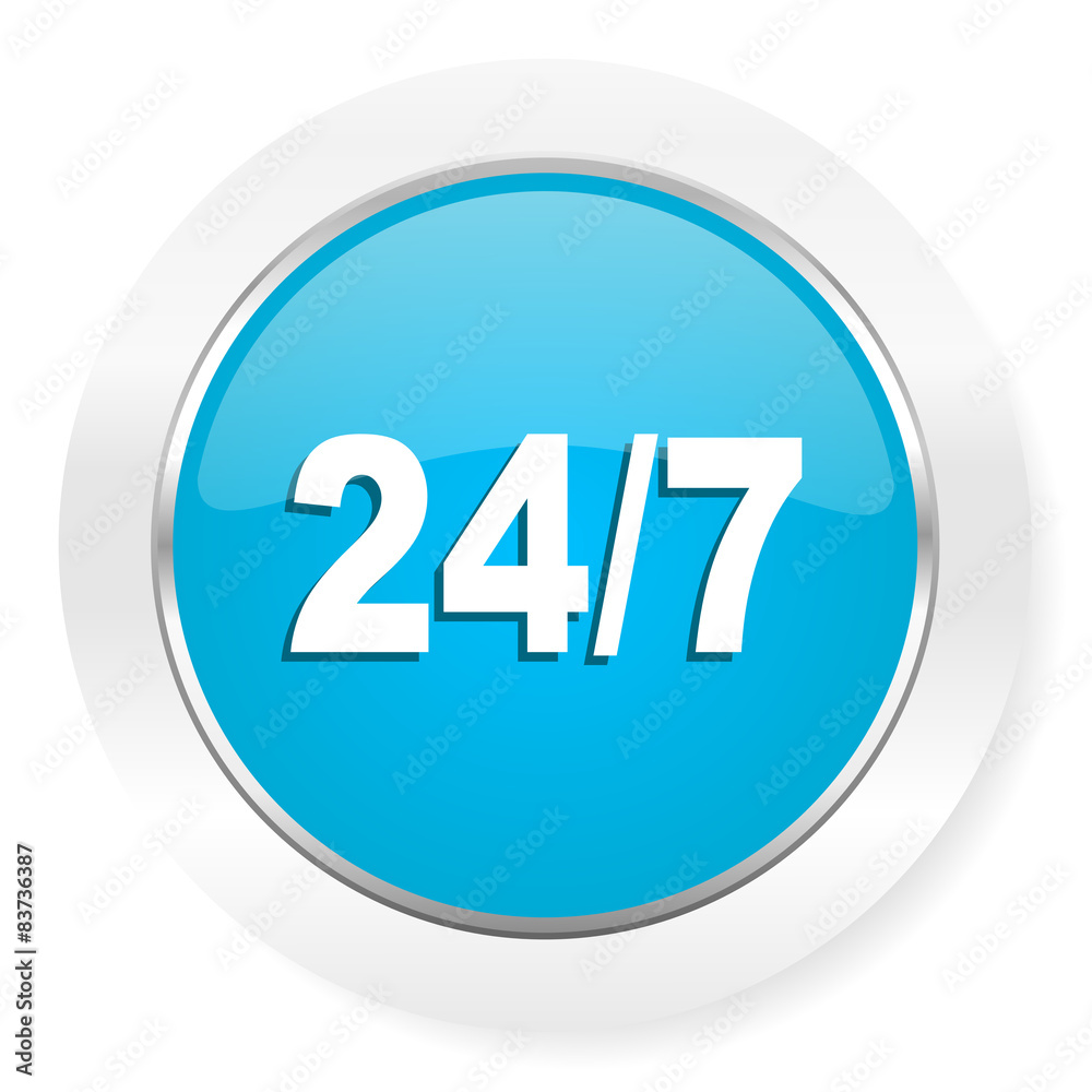 24/7 icon 24/7 icon