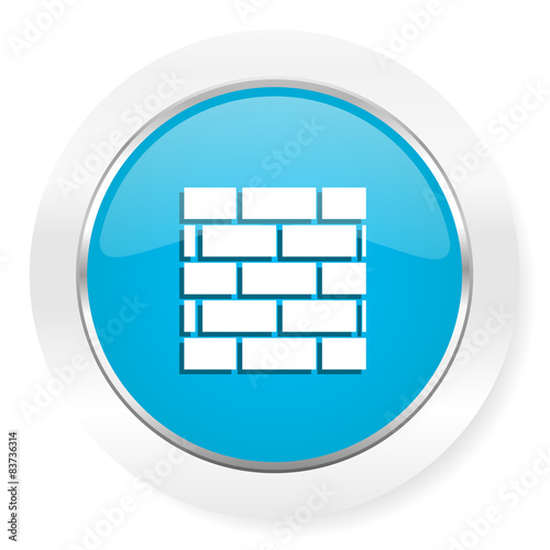 firewall icon brick wall sign