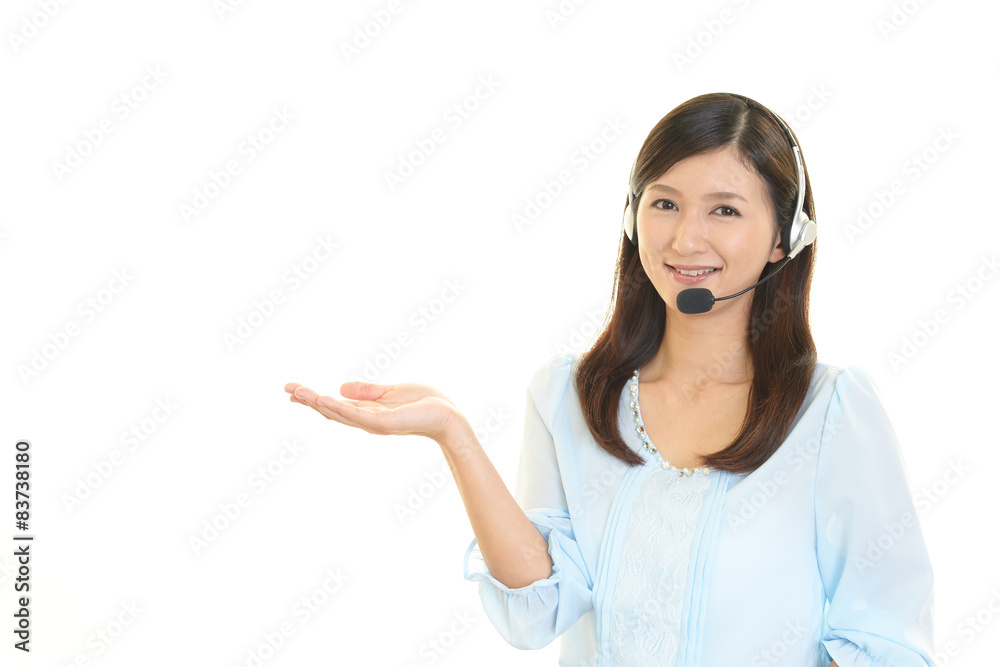 笑顔のオペレーター