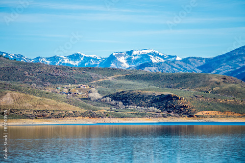 blue mesa reservoir in gunnison national forest colorado