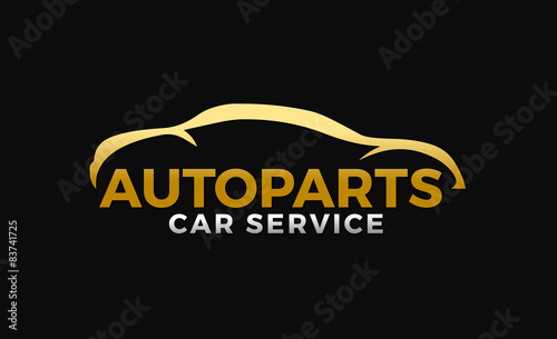 Autoparts Car Service Logo