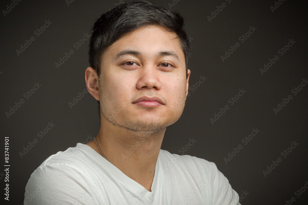 Model successful with arms crossed confident Model successful with arms crossed confident