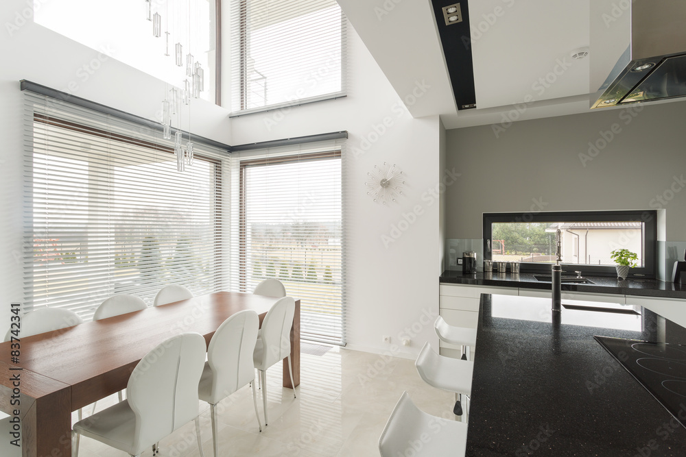 Dining room in residence