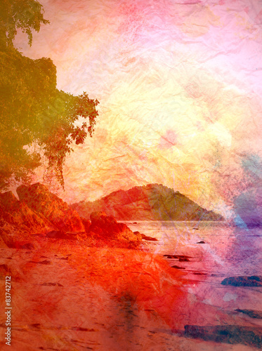 Abstract tropical landscape © tanor27