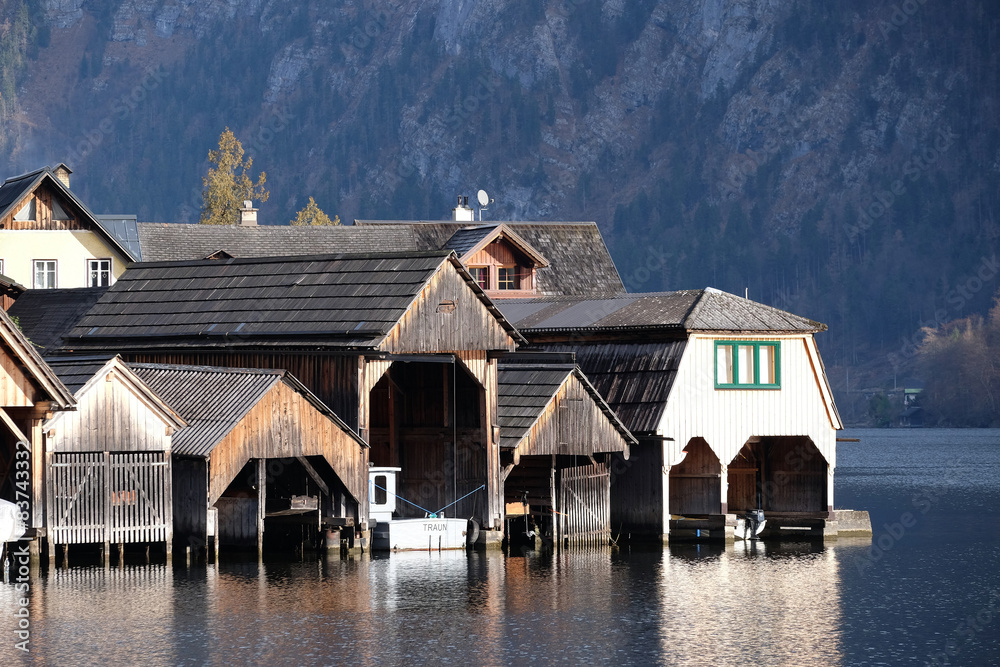 Hallstatt village, Salzkammergut of Austria, It is a UNESCO heritage in Hallstatt, Austria.