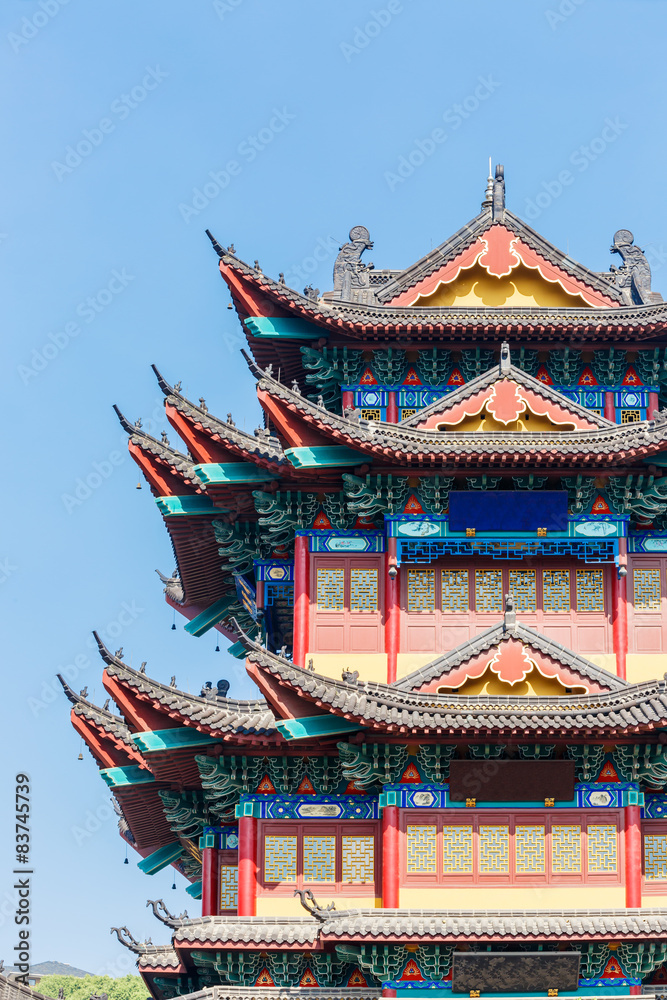 Naklejka premium Ancient Chinese Architecture