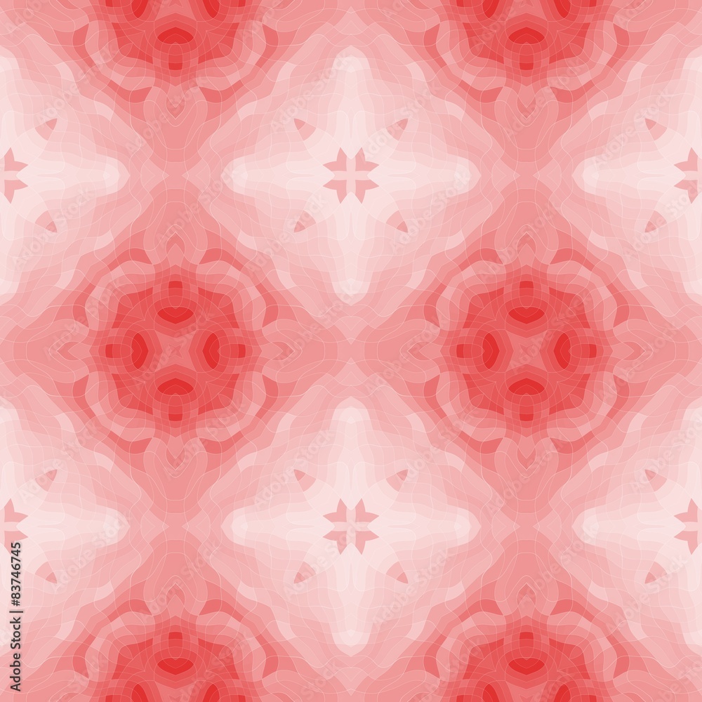 Fototapeta premium Seamless mosaic pattern or background in red