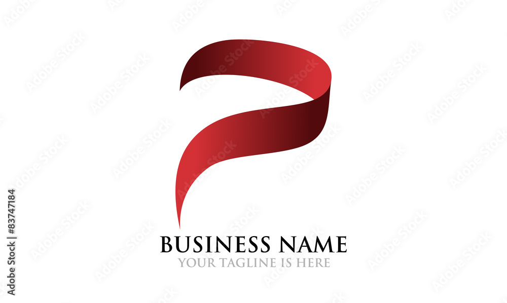 Obraz premium P Elegant Business logo