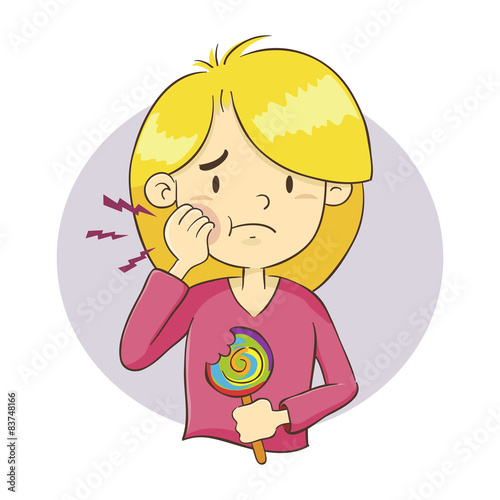 Girl Having a Tooth Ache