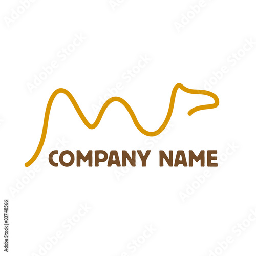 Simple Vector logo camel