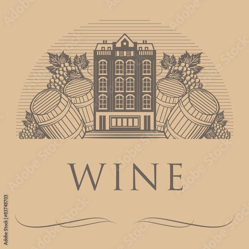 Vintage wine label