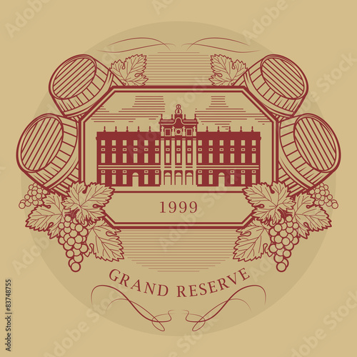 Vintage wine label