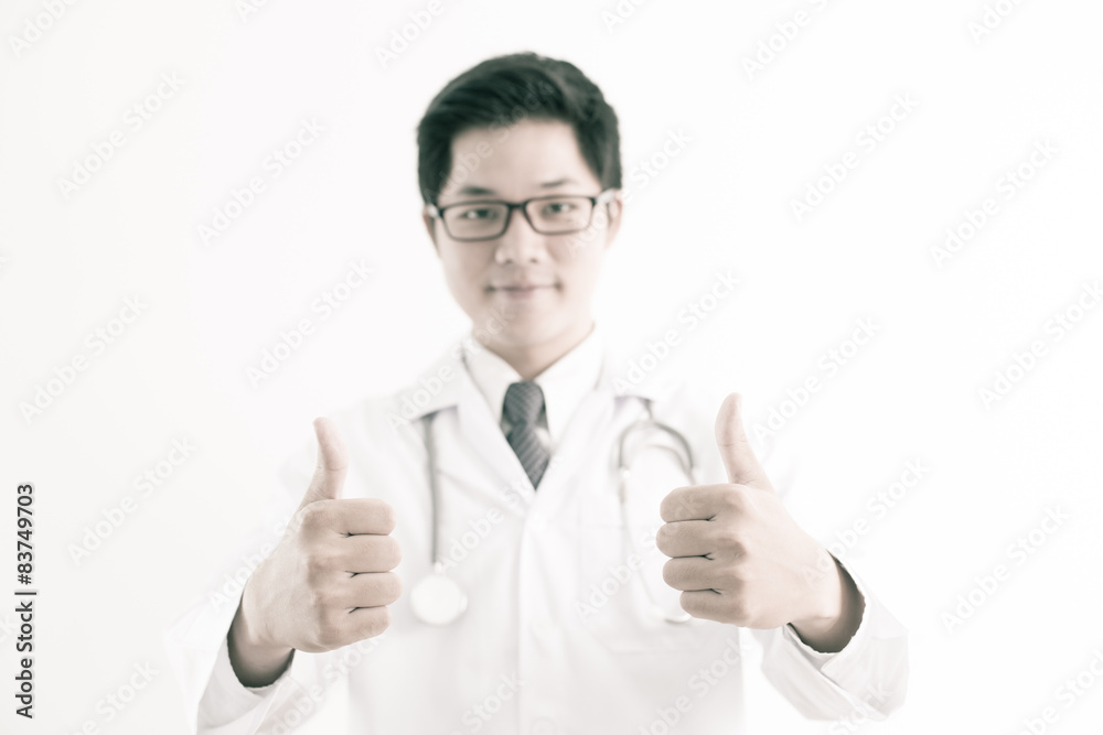 Doctor with stethoscope Doctor with stethoscope