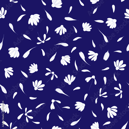 daisies. seamless pattern