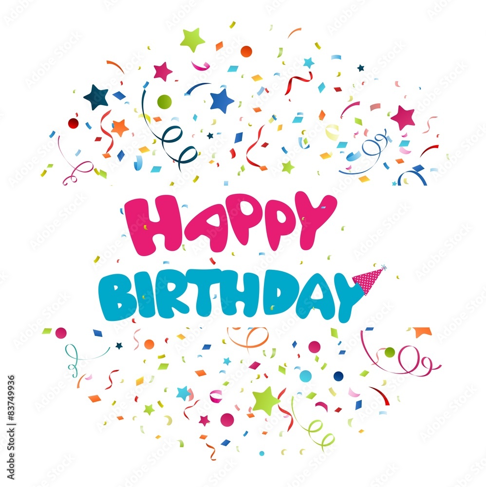 Colorful birthday background Colorful birthday background