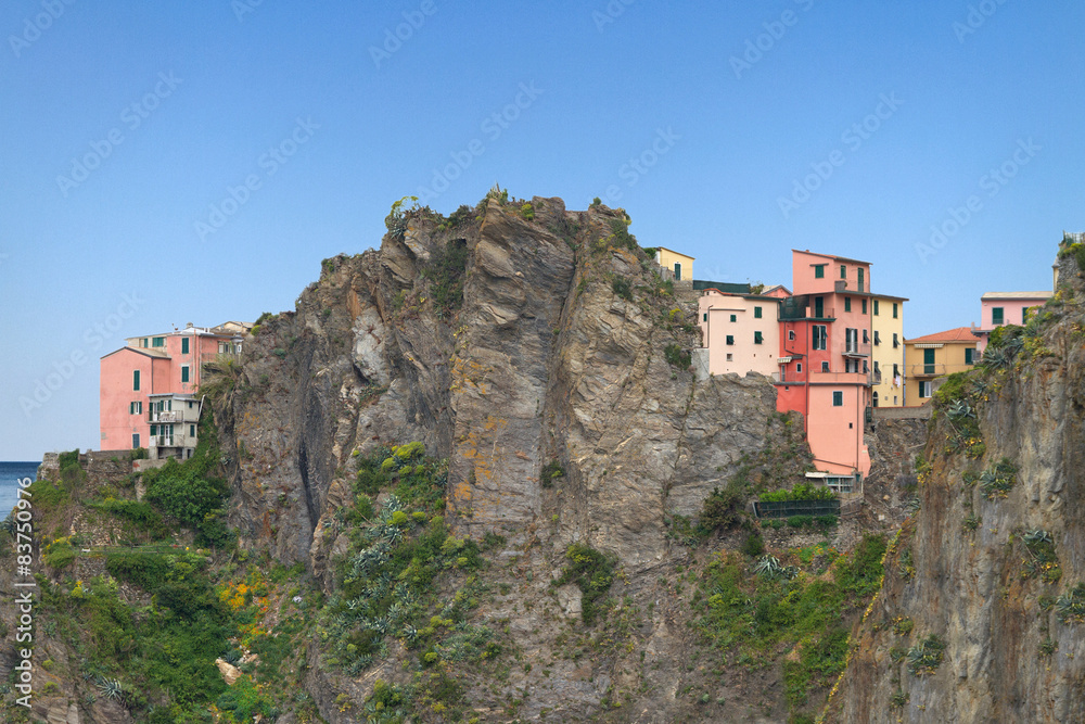 Houses on the cliff.